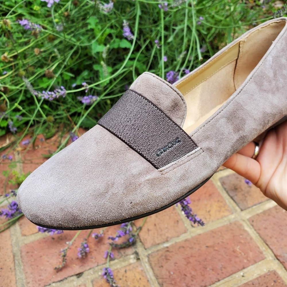 Geox Charlene Ballet Flat, Dove Grey, Size 8